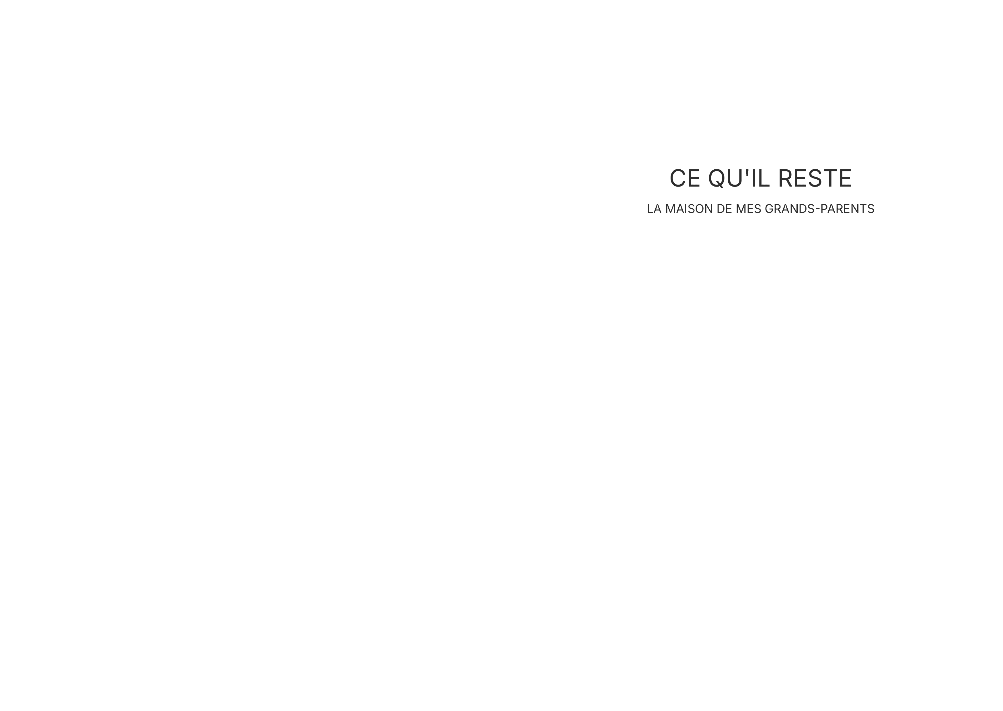 Ce qu'il reste l édition 2